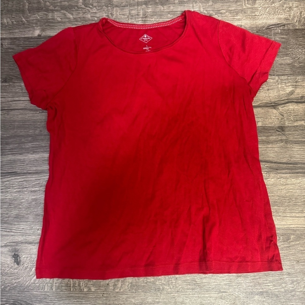 St. John's Bay Essential Red Tee